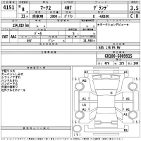 Toyota MARK II лот № 4151 оценка 3.5  с аукциона в Японии 2
