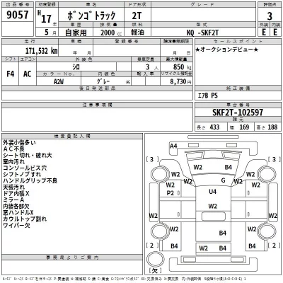 Mazda BONGO  с аукциона в Японии