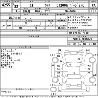 Lexus CT лот № 4255 оценка RA  с аукциона в Японии 2