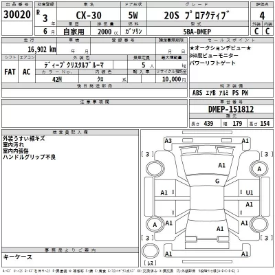 Mazda CX-30  с аукциона в Японии