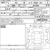 Daihatsu TAFT лот № 3073 оценка 5  с аукциона в Японии 2
