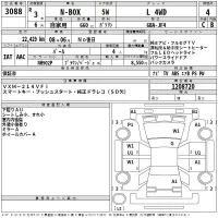 Honda N BOX лот № 3088 оценка 4  с аукциона в Японии 2