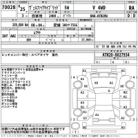 Toyota VELLFIRE лот № 70028 оценка RA  с аукциона в Японии 2