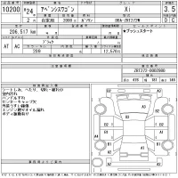 Toyota AVENSIS WAGON лот № 10200 оценка 3.5  с аукциона в Японии 11