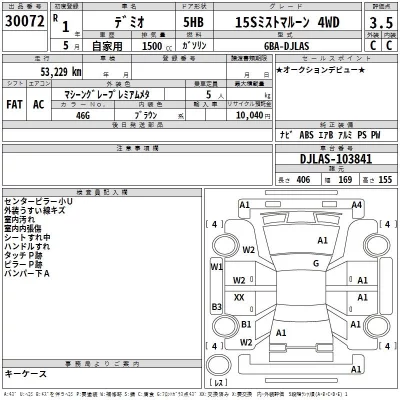 Mazda DEMIO  с аукциона в Японии