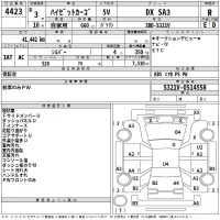 Daihatsu HIJET VAN лот № 4423 оценка R  с аукциона в Японии 2