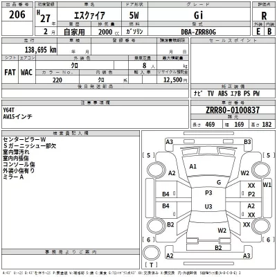 Toyota ESQUIRE  с аукциона в Японии