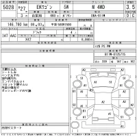 Mitsubishi EK WAGON лот № 5028 оценка 3.5  с аукциона в Японии 11