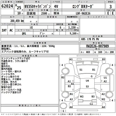 Nissan CARAVAN VAN  с аукциона в Японии