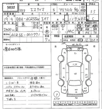 Toyota ESTIMA лот № 5032 оценка 3.5  с аукциона в Японии 7