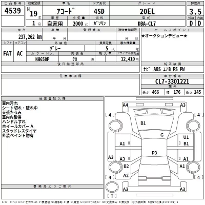 Honda ACCORD  с аукциона в Японии