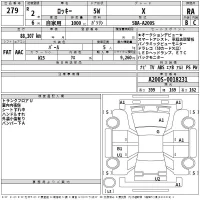 Daihatsu ROCKY лот № 279 оценка RA  с аукциона в Японии 2