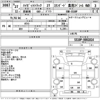 Daihatsu HIJET TRUCK лот № 3087 оценка 3  с аукциона в Японии 2