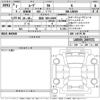 Daihatsu MOVE лот № 3092 оценка 6  с аукциона в Японии 2