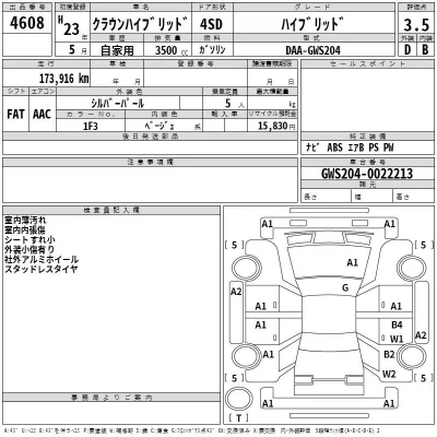 Toyota CROWN  с аукциона в Японии