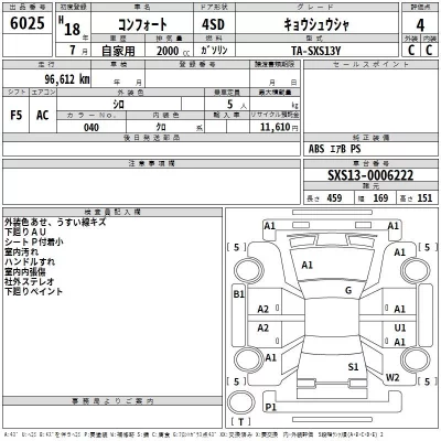 Toyota CROWN COMFORT  с аукциона в Японии