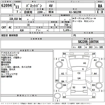 Nissan VANETTE VAN  с аукциона в Японии
