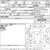 Suzuki HUSTLER лот № 3276 оценка 3.5  с аукциона в Японии 2