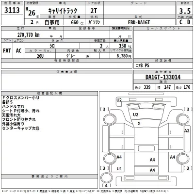 Suzuki CARRY TRUCK  с аукциона в Японии