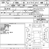 Mitsubishi DELICA D5 лот № 329 оценка 3  с аукциона в Японии 2