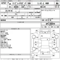 Subaru IMPREZA лот № 4797 оценка RA  с аукциона в Японии 2