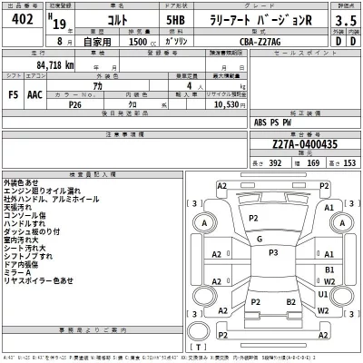 Mitsubishi COLT  с аукциона в Японии
