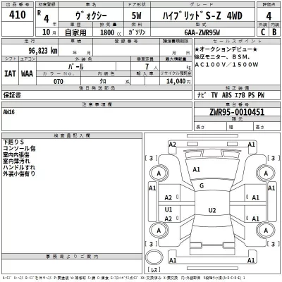Toyota VOXY  с аукциона в Японии
