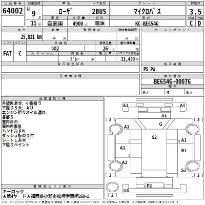Mitsubishi ROSA  с аукциона в Японии