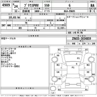 Toyota PRIUS PHV лот № 4909 оценка RA  с аукциона в Японии 2