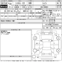 Citroen C3 лот № 38154 оценка 4.5  с аукциона в Японии 11