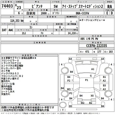 Mazda BIANTE  с аукциона в Японии