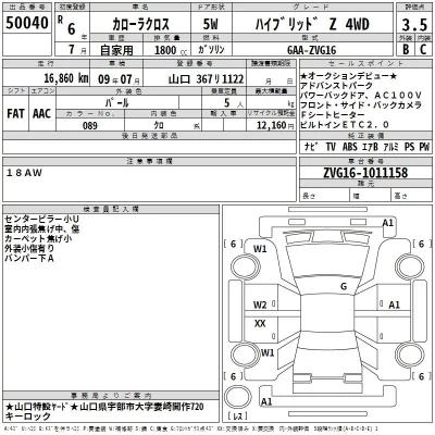 Toyota COROLLA CROSS  с аукциона в Японии