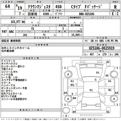 Toyota CROWN  с аукциона в Японии