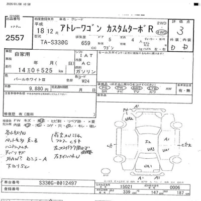 Daihatsu Atrai Wagon  с аукциона в Японии