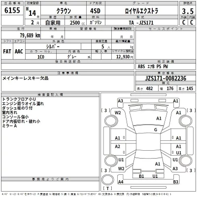 Toyota CROWN  с аукциона в Японии