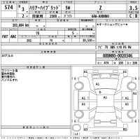 Toyota HARRIER лот № 574 оценка 3.5  с аукциона в Японии 2