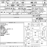 Subaru IMPREZA лот № 575 оценка R  с аукциона в Японии 2