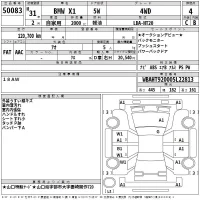 BMW X1 лот № 50083 оценка 4  с аукциона в Японии 2