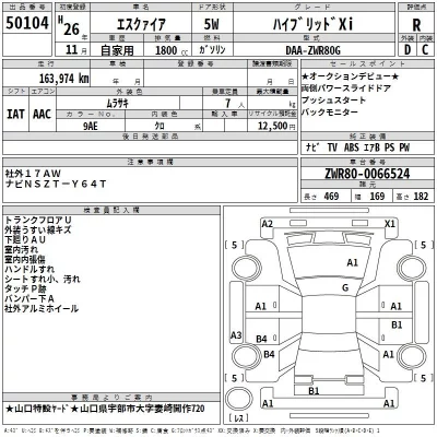 Toyota ESQUIRE  с аукциона в Японии