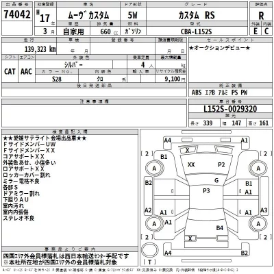 Daihatsu MOVE  с аукциона в Японии