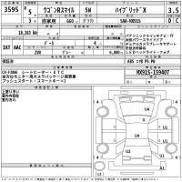 Suzuki WAGON R SMILE лот № 3595 оценка 3.5  с аукциона в Японии 2