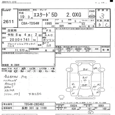 Suzuki ESCUDO  с аукциона в Японии