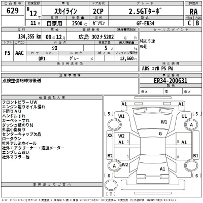 Nissan SKYLINE  с аукциона в Японии