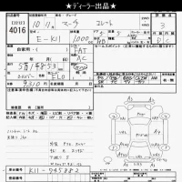 Nissan MARCH лот № 4016 оценка 3  с аукциона в Японии 6