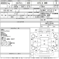 Nissan SKYLINE лот № 40055 оценка 3  с аукциона в Японии 11
