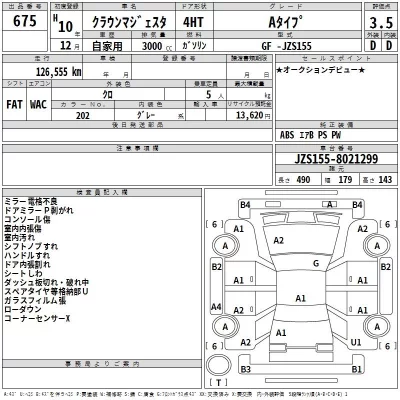 Toyota CROWN  с аукциона в Японии
