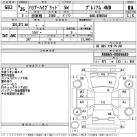 Toyota HARRIER лот № 683 оценка RA  с аукциона в Японии 2