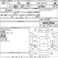 Toyota YARIS лот № 672 оценка RA  с аукциона в Японии 2