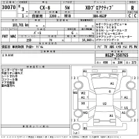 Mazda CX-8 лот № 30070 оценка R  с аукциона в Японии 2