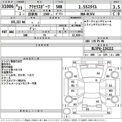 Mazda AXELA  с аукциона в Японии